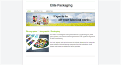 Desktop Screenshot of elite-packaging.com