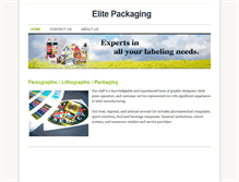 Tablet Screenshot of elite-packaging.com